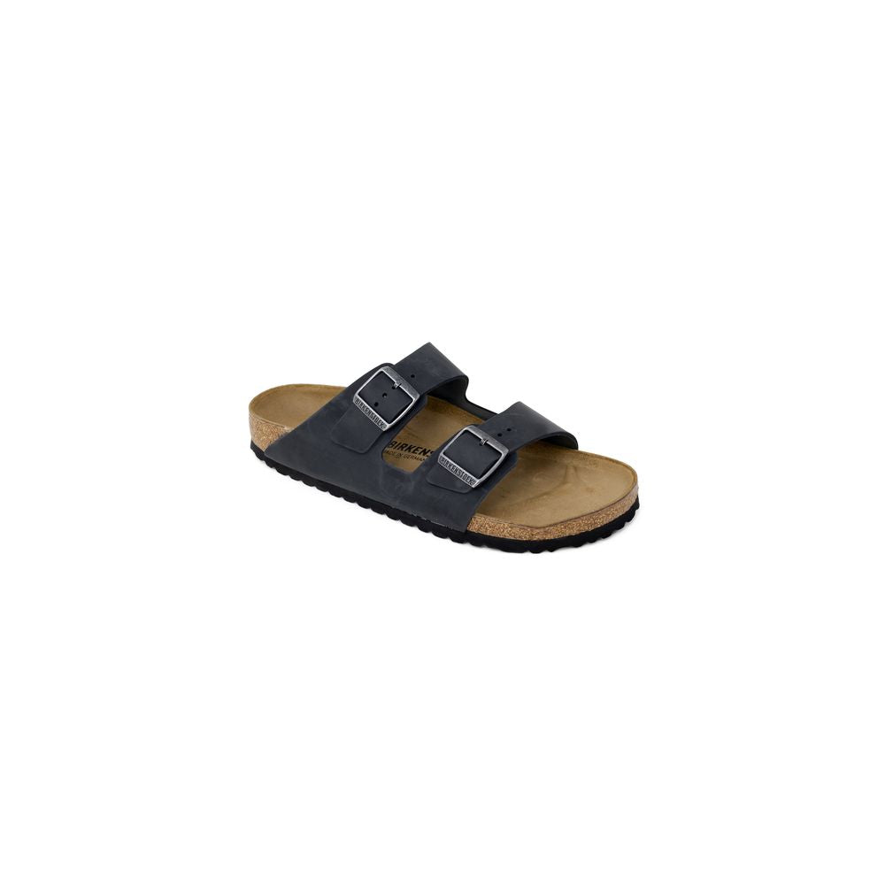 Birkenstock – Schwarze Synthetik-Slipper
