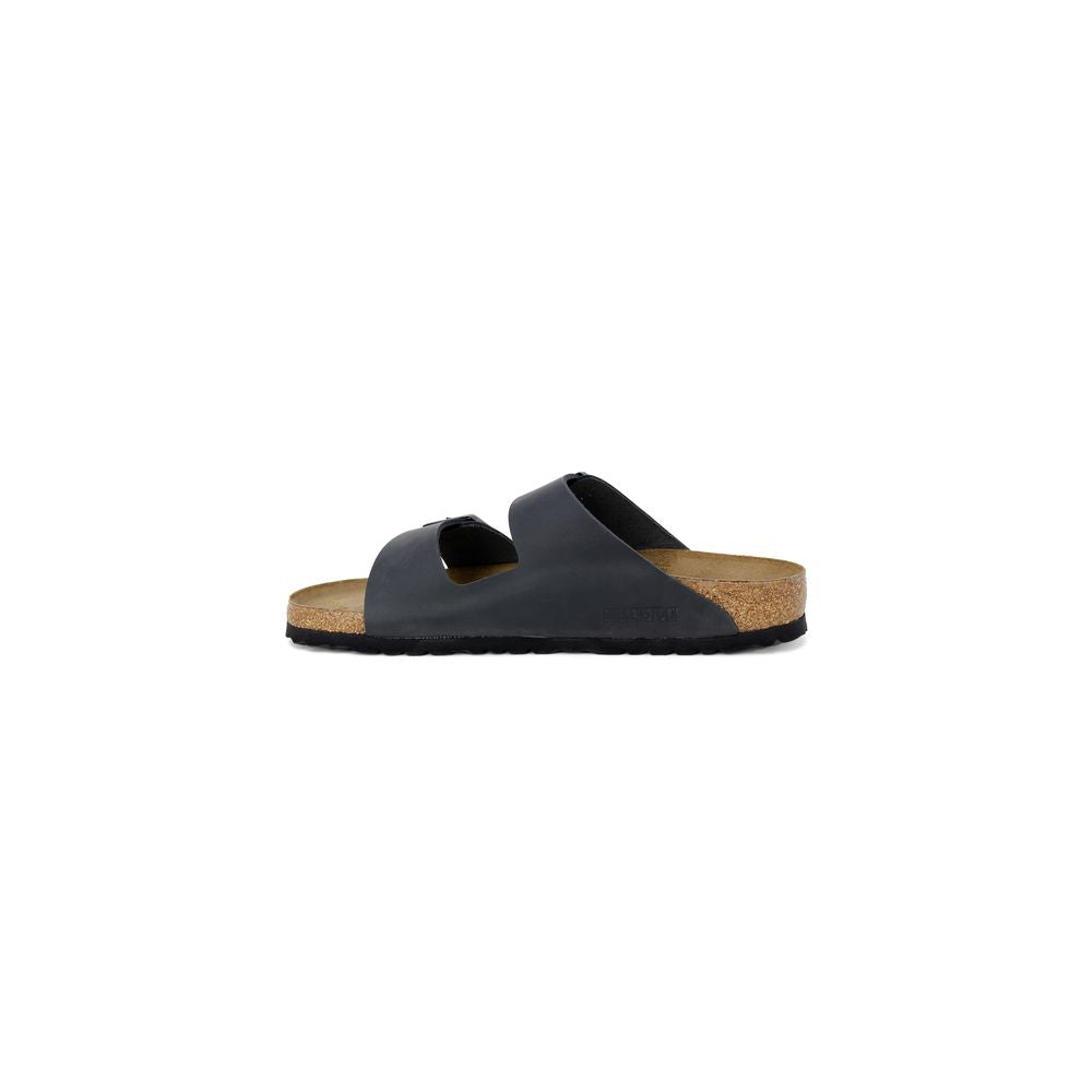 Birkenstock – Schwarze Synthetik-Slipper