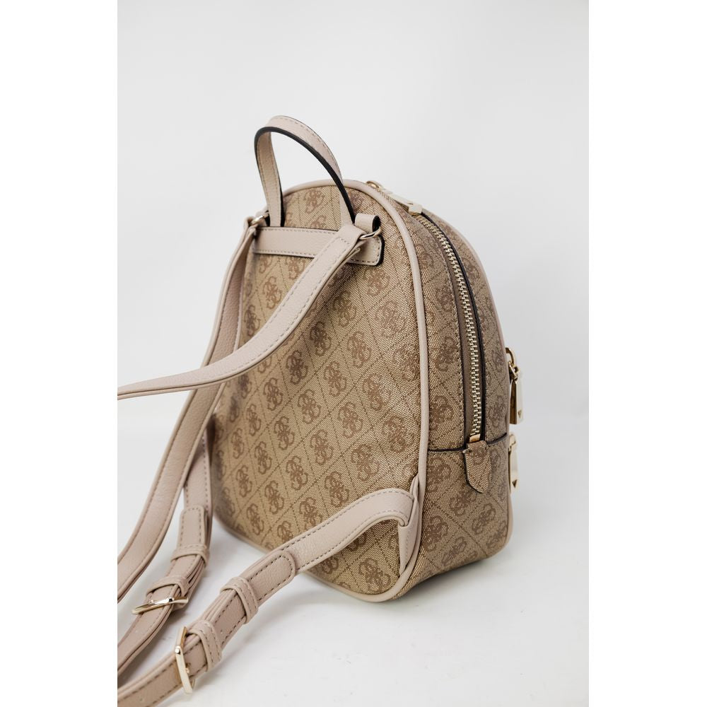 Guess – Beigefarbener Polyethylen-Rucksack