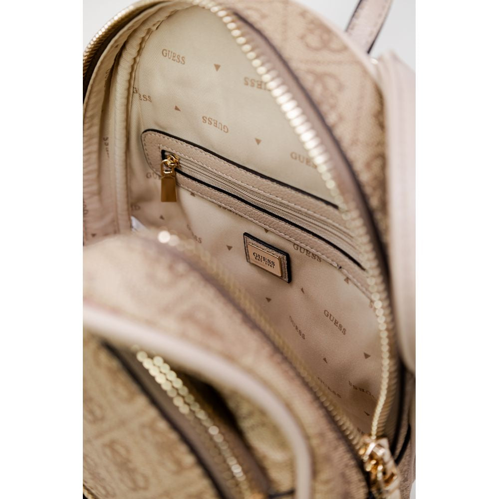 Guess – Beigefarbener Polyethylen-Rucksack