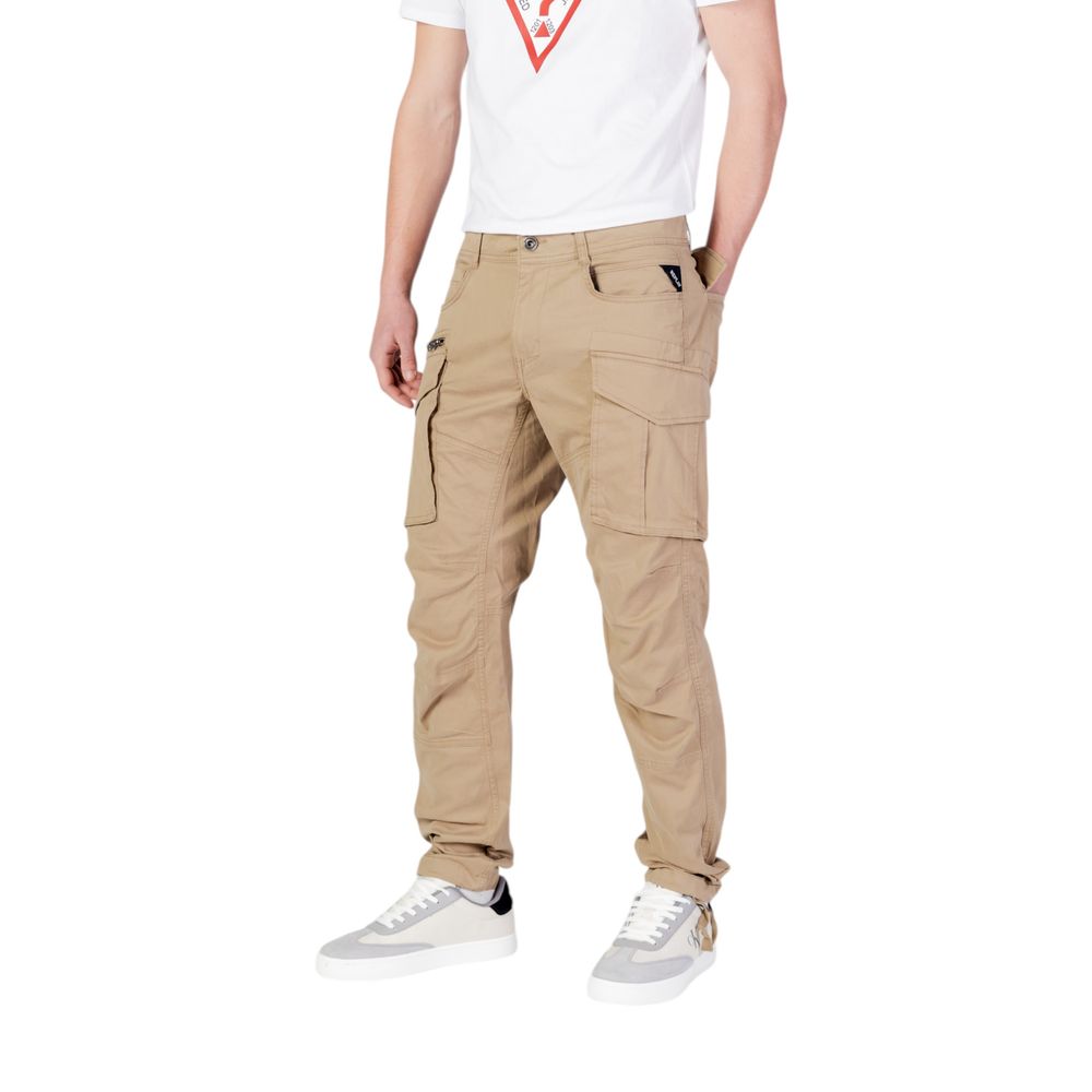 Replay – Beige Jeans aus Baumwolle mit entspannter Passform