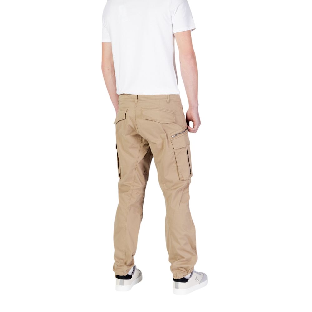 Replay – Beige Jeans aus Baumwolle mit entspannter Passform