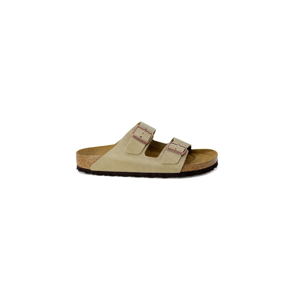 Birkenstock – Beigefarbene Synthetik-Slipper