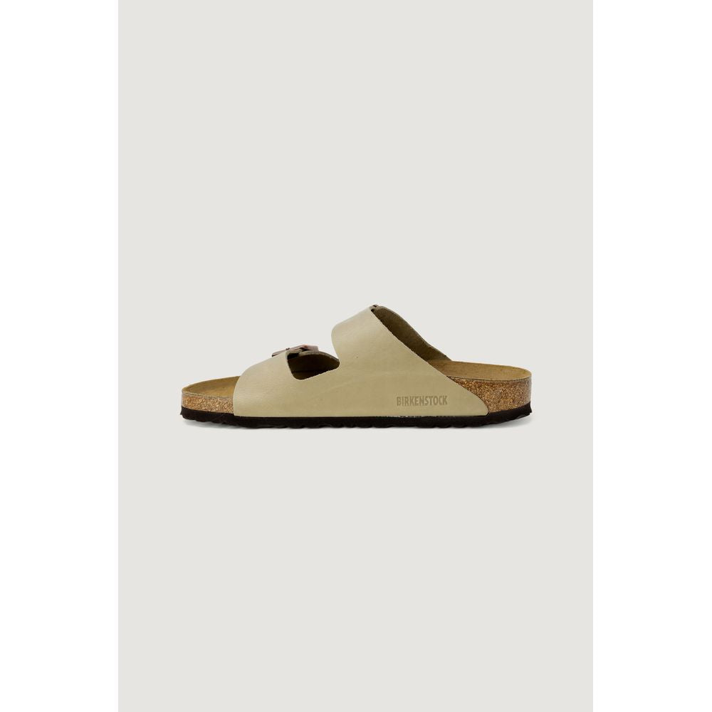 Birkenstock – Beigefarbene Synthetik-Slipper