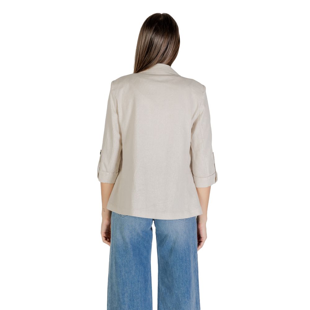 Only – Beigefarbener Leinenblazer