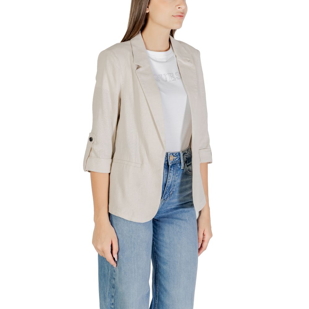 Only – Beigefarbener Leinenblazer