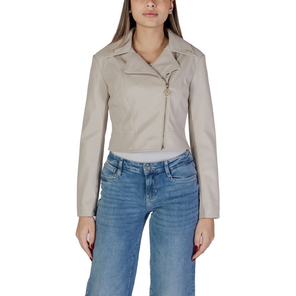Guess Beige Polyethylen Jacken &amp; Mäntel