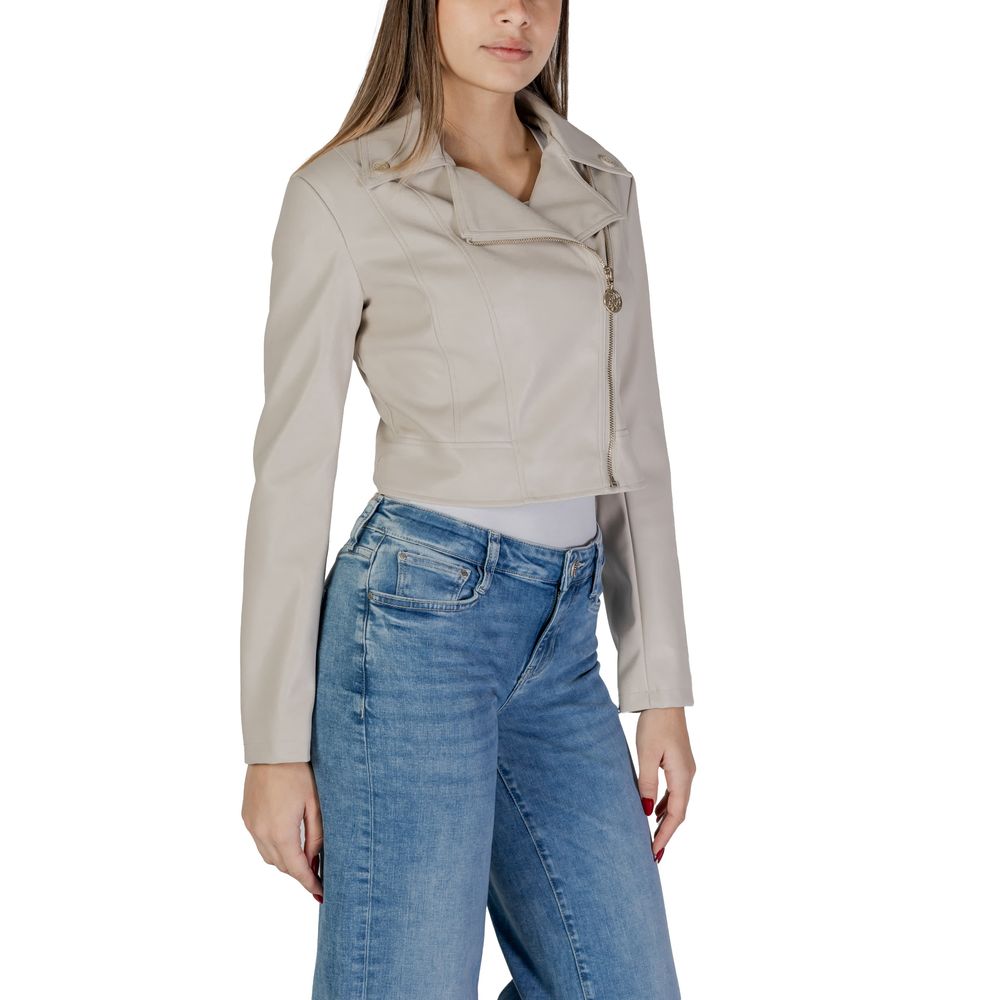 Guess Beige Polyethylen Jacken &amp; Mäntel