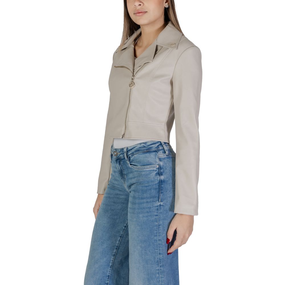 Guess Beige Polyethylen Jacken &amp; Mäntel