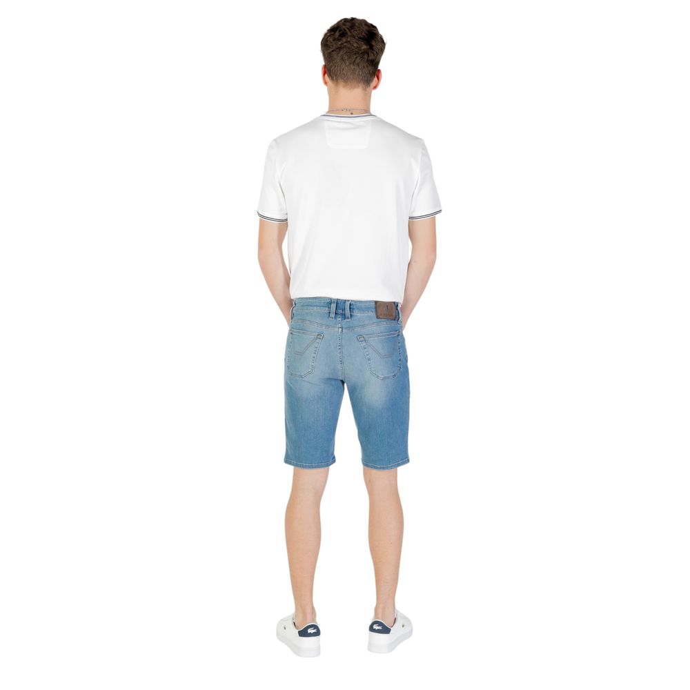 Jeckerson Hellblaue Baumwoll-Bermuda