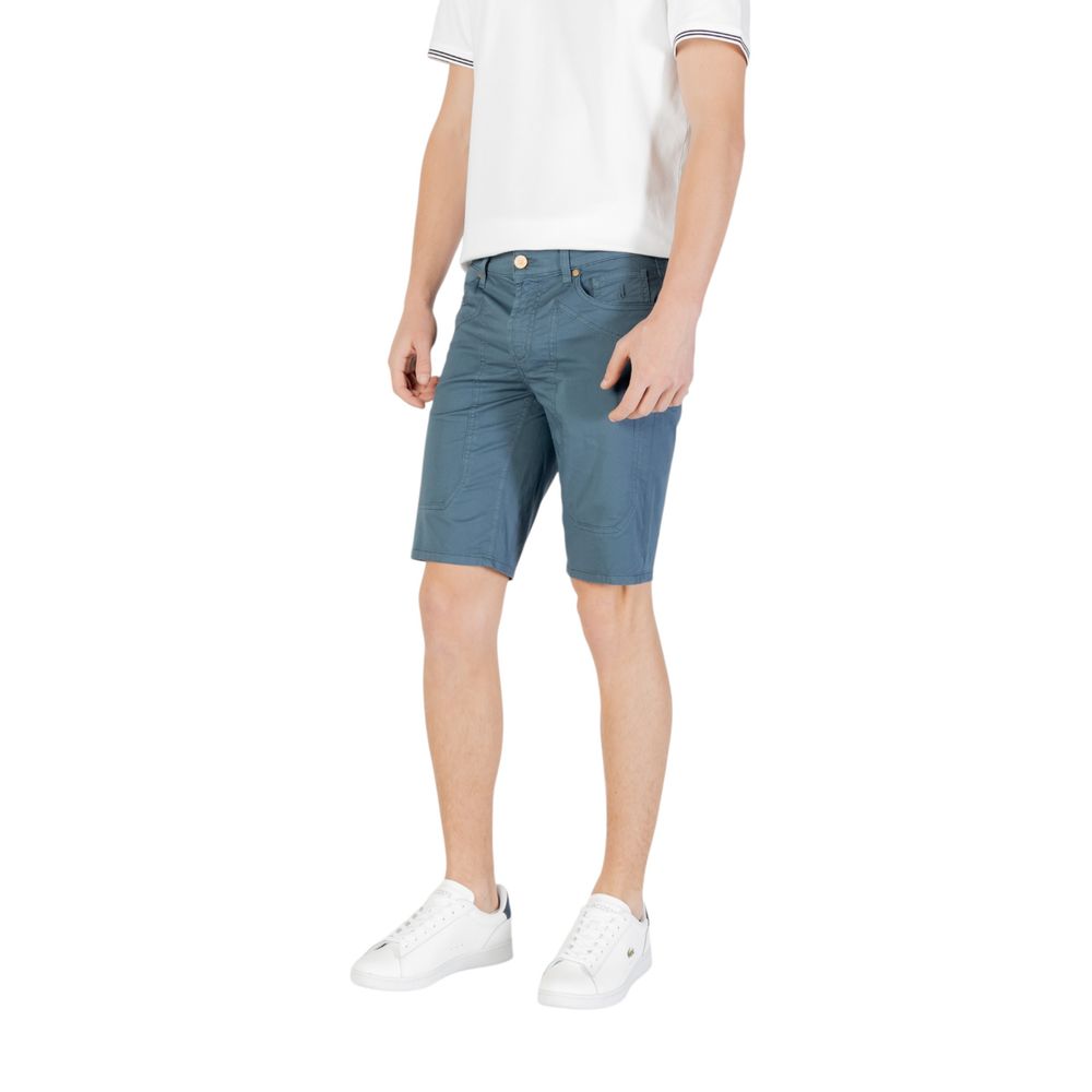 Jeckerson – Blaue Baumwoll-Bermuda