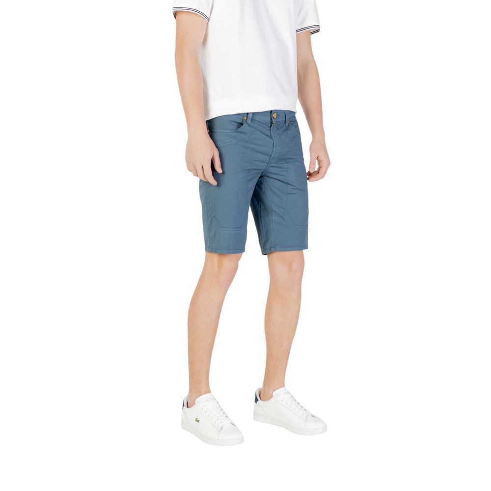 Jeckerson – Blaue Baumwoll-Bermuda