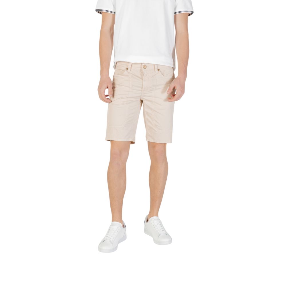 Jeckerson – Beige Baumwoll-Bermuda