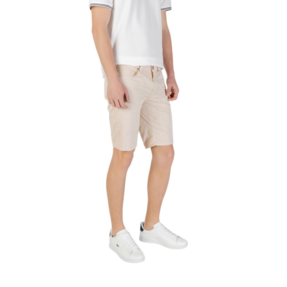 Jeckerson – Beige Baumwoll-Bermuda