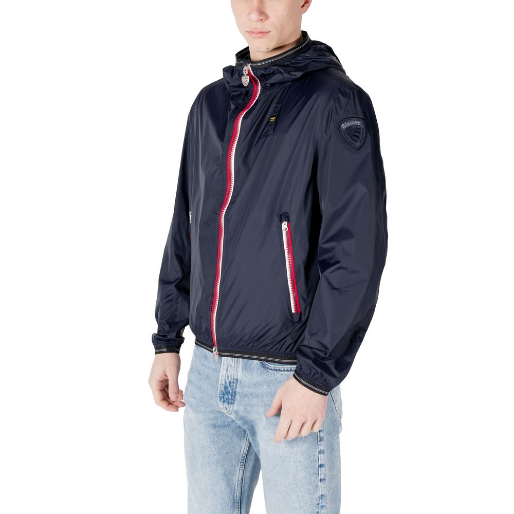 Blauer Blaue Polyamidjacken &amp; Mäntel