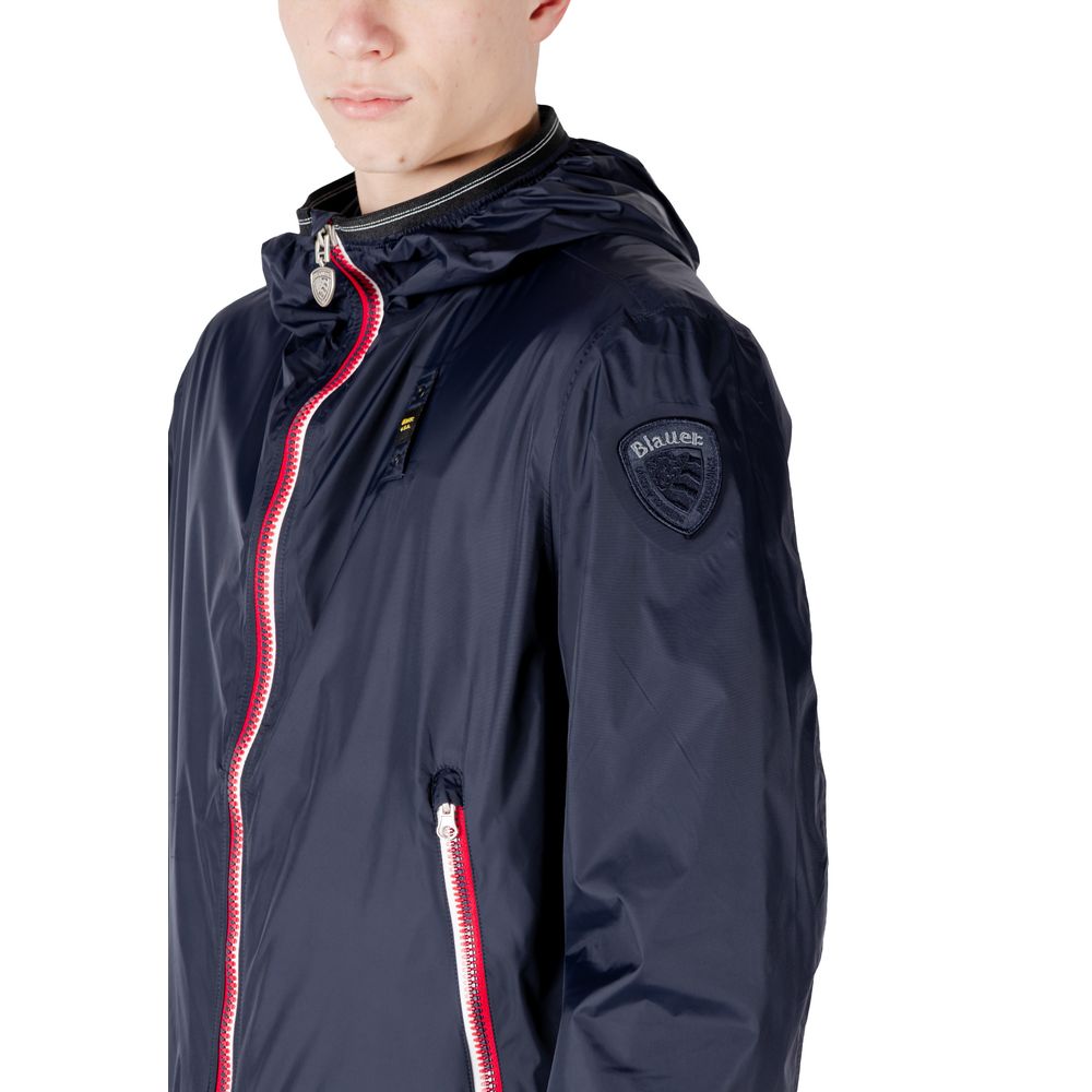 Blauer Blaue Polyamidjacken &amp; Mäntel