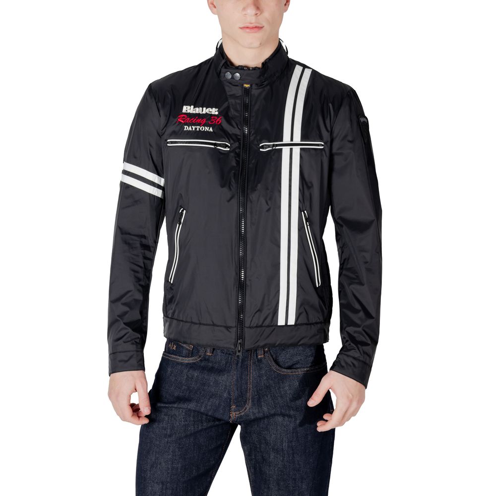 Blauer Schwarze Polyamidjacken und -mäntel