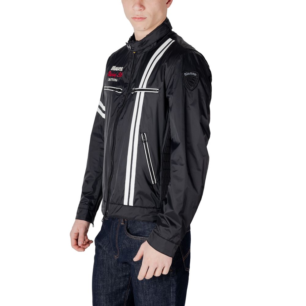 Blauer Schwarze Polyamidjacken und -mäntel