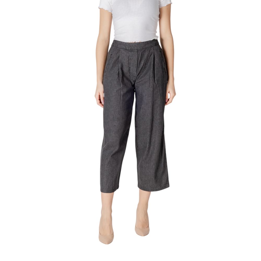 ICHI Schwarze Baumwolljeans