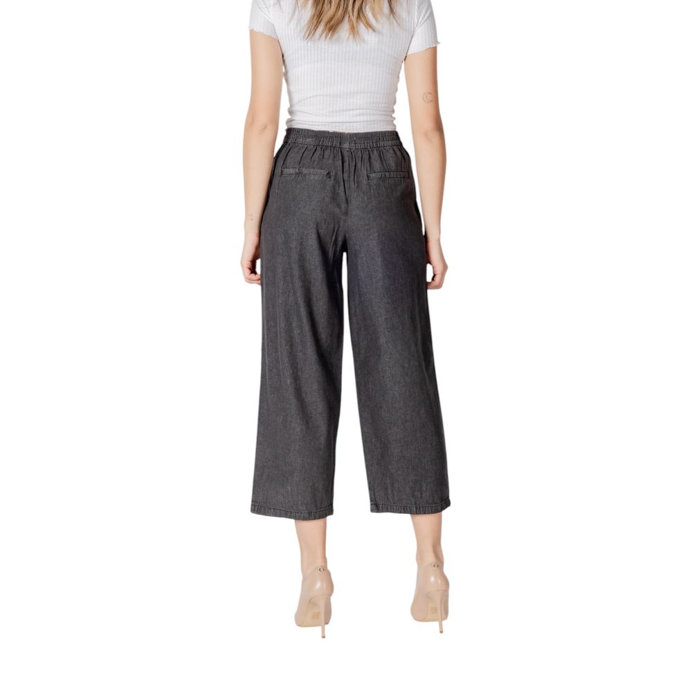 ICHI Schwarze Baumwolljeans