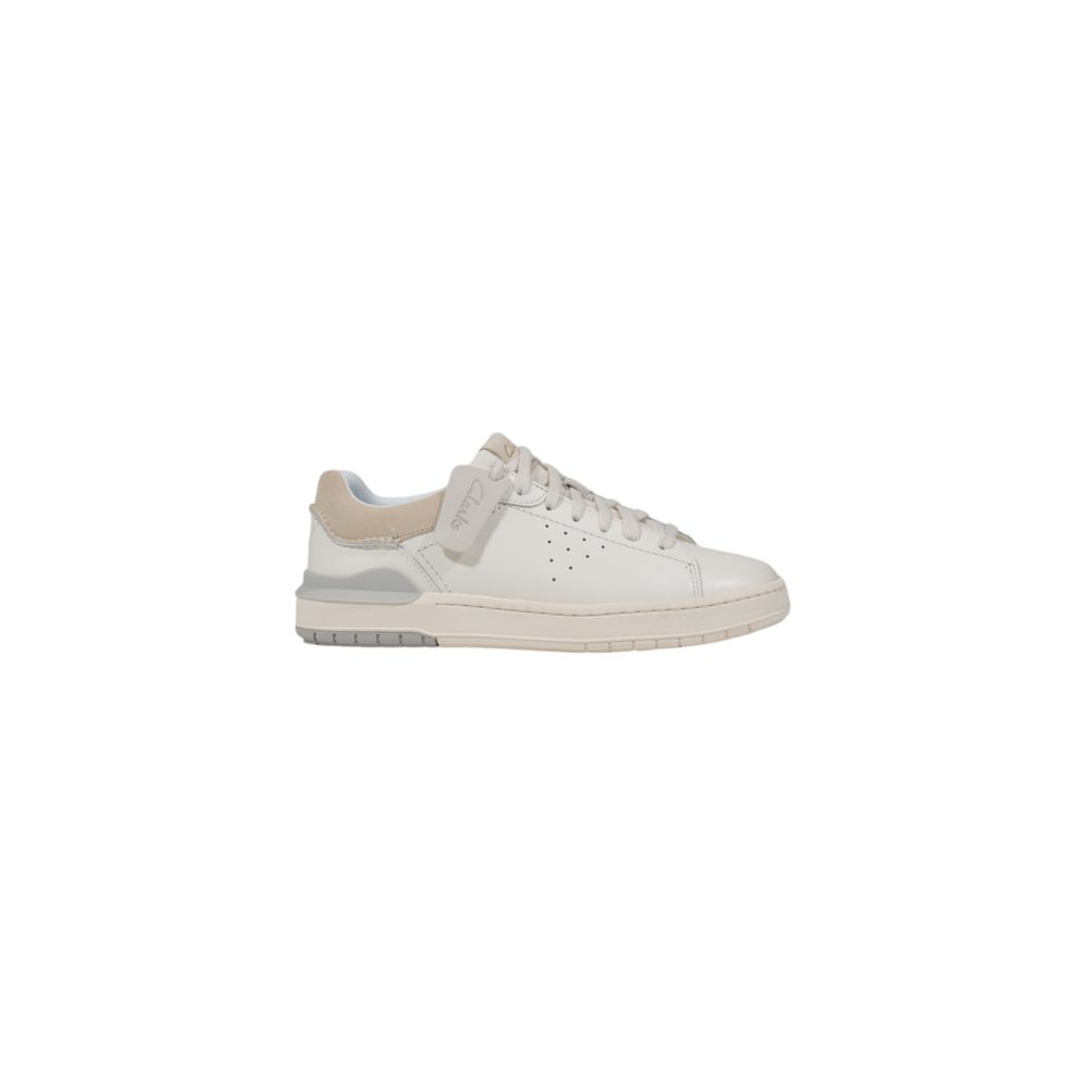 Clarks – Weiße Ledersneaker