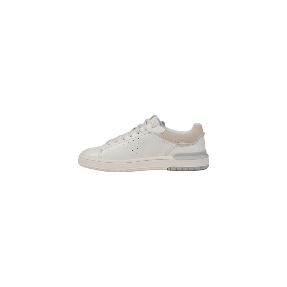 Clarks – Weiße Ledersneaker