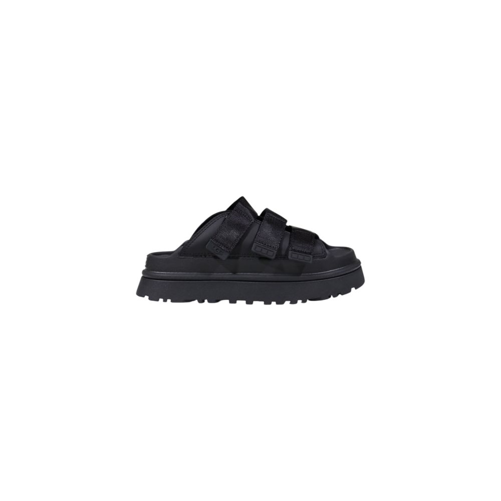 UGG Plateausohle aus Kunstleder in Schwarz