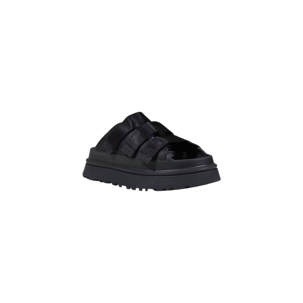UGG Plateausohle aus Kunstleder in Schwarz