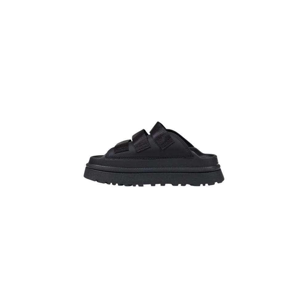 UGG Plateausohle aus Kunstleder in Schwarz