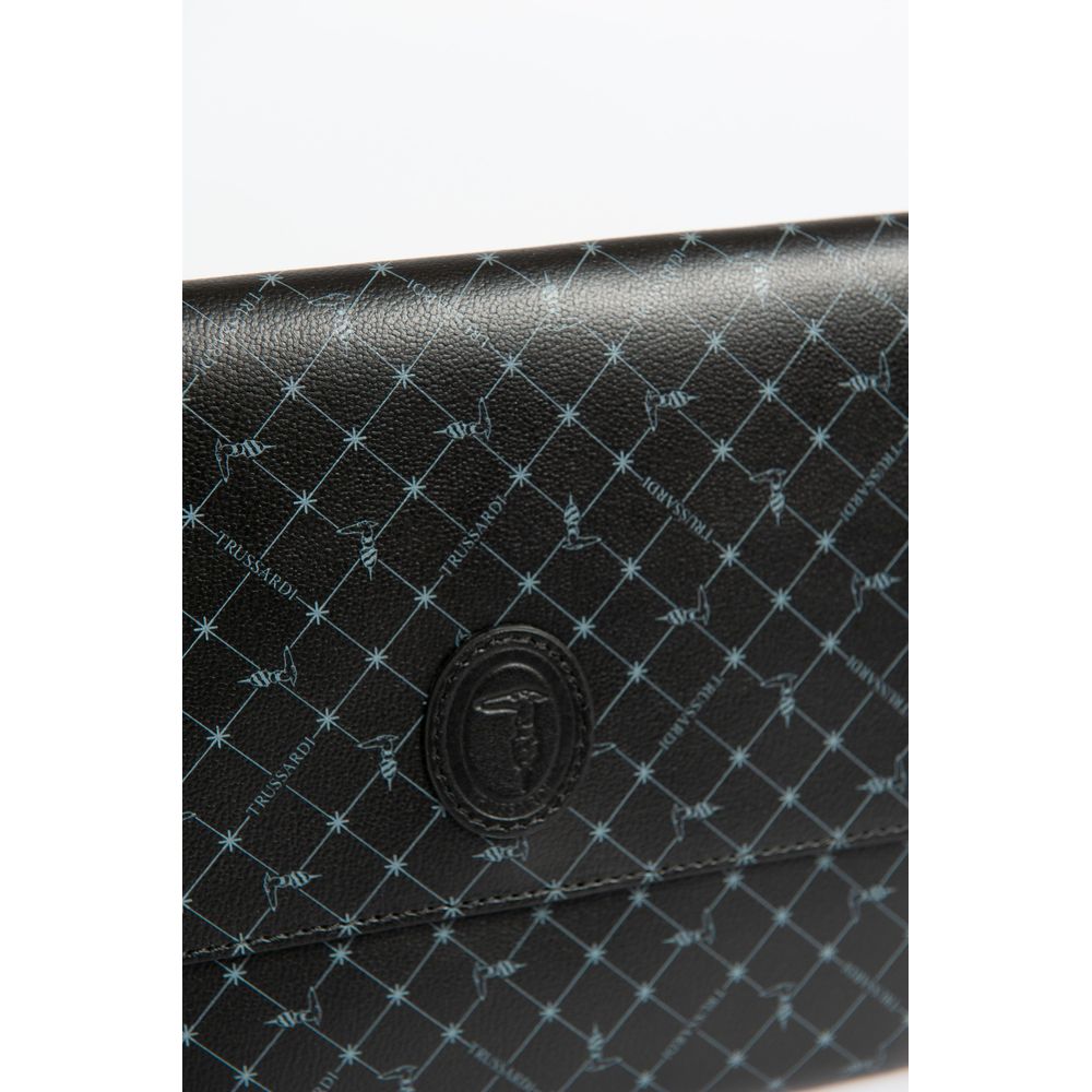 Trussardi Schwarze Polyester-Clutch für Herren