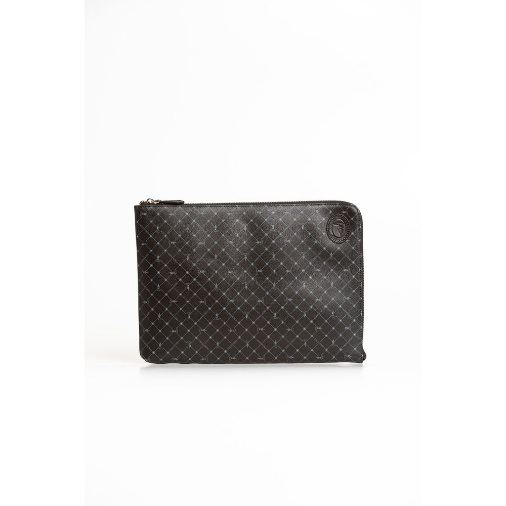 Trussardi – Schwarze Leder-Clutch