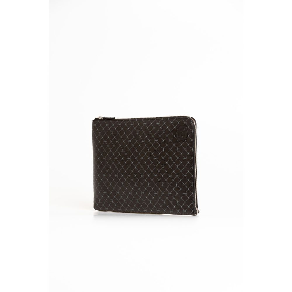 Trussardi – Schwarze Leder-Clutch