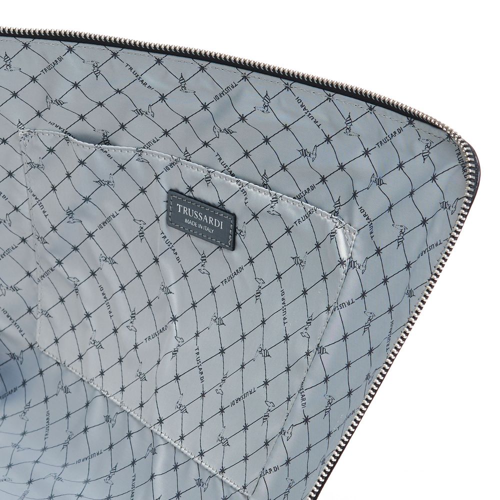Trussardi – Schwarze Leder-Clutch