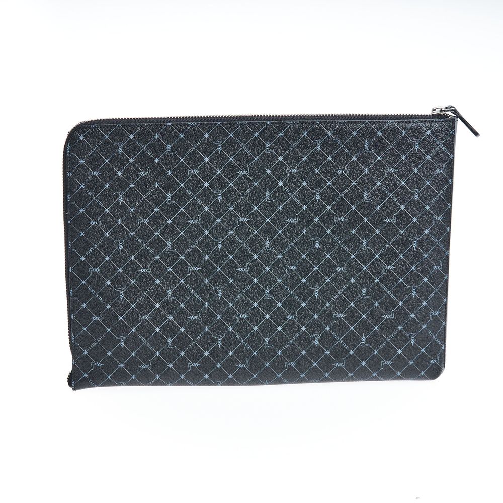 Trussardi – Schwarze Leder-Clutch