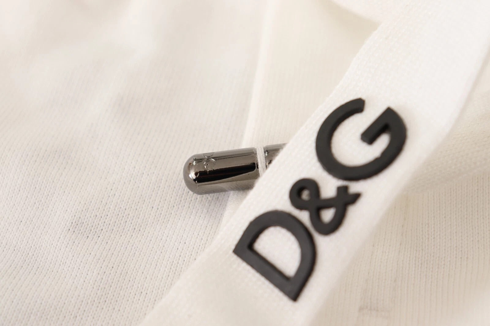 Dolce &amp; Gabbana – Jogginghose mit Logo-Patch aus weißer Baumwolle