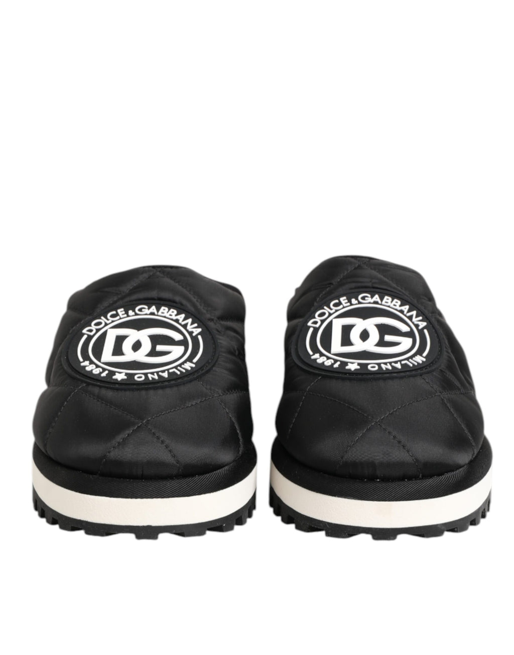 Dolce &amp; Gabbana – Schwarze Slip-On-Sneaker aus Nylon
