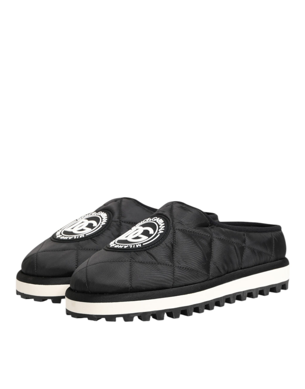 Dolce &amp; Gabbana – Schwarze Slip-On-Sneaker aus Nylon