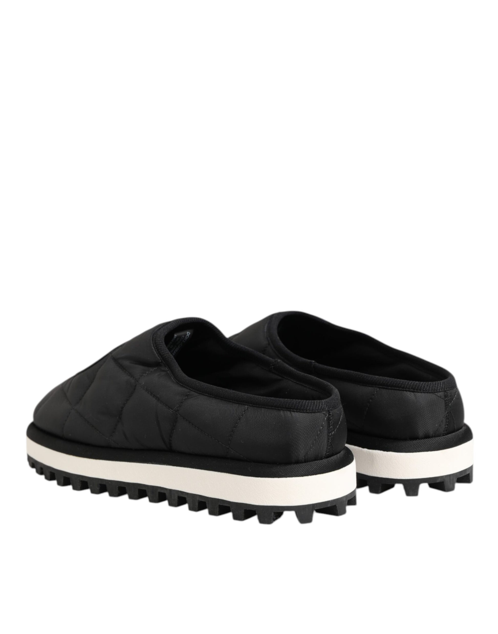 Dolce &amp; Gabbana – Schwarze Slip-On-Sneaker aus Nylon