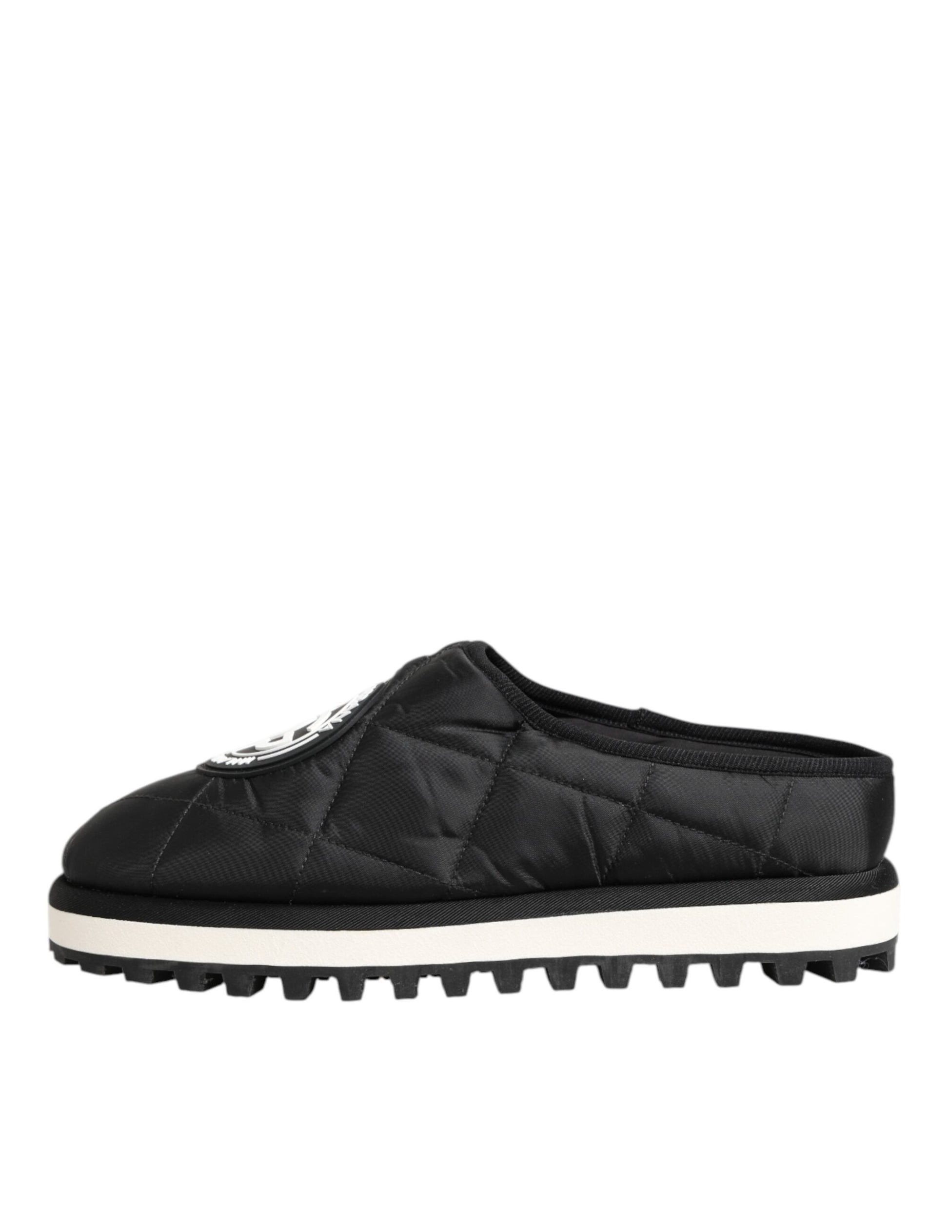 Dolce &amp; Gabbana – Schwarze Slip-On-Sneaker aus Nylon