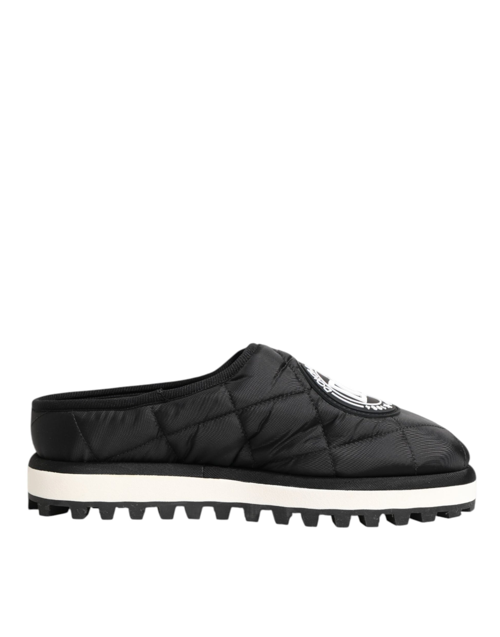 Dolce &amp; Gabbana – Schwarze Slip-On-Sneaker aus Nylon