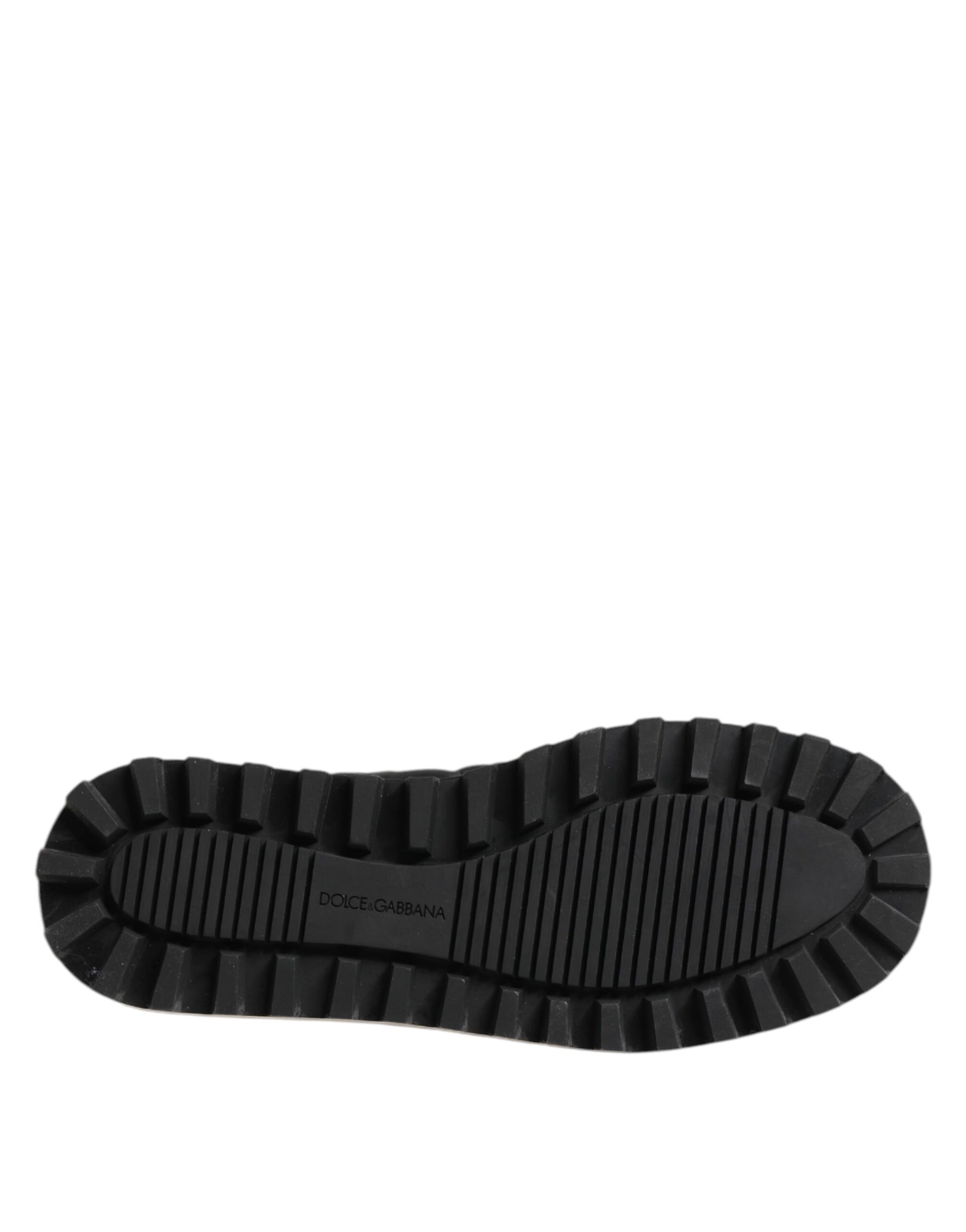 Dolce &amp; Gabbana – Schwarze Slip-On-Sneaker aus Nylon