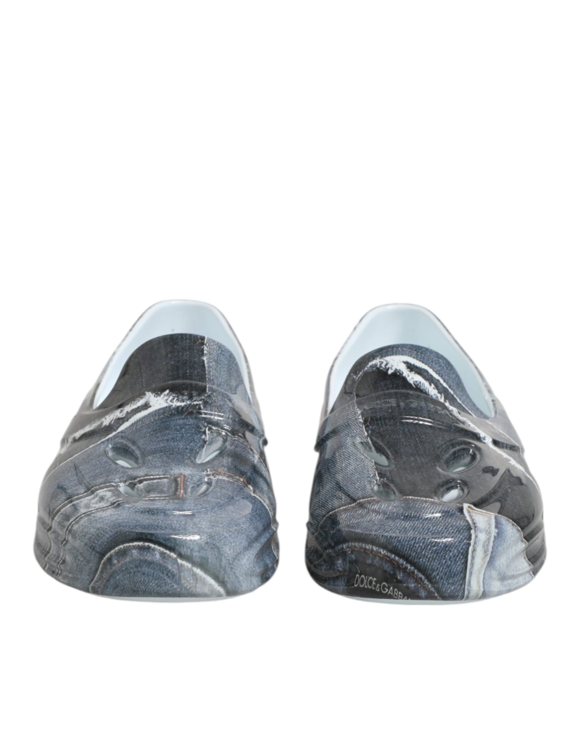 Dolce &amp; Gabbana Mehrfarbige Gummi Herren Low Top Sneakers Schuhe