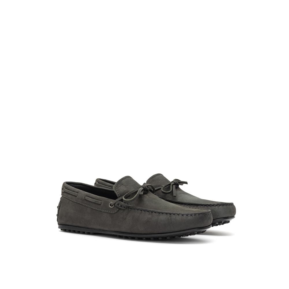 Tod's Mokassin aus grauem Nubukleder