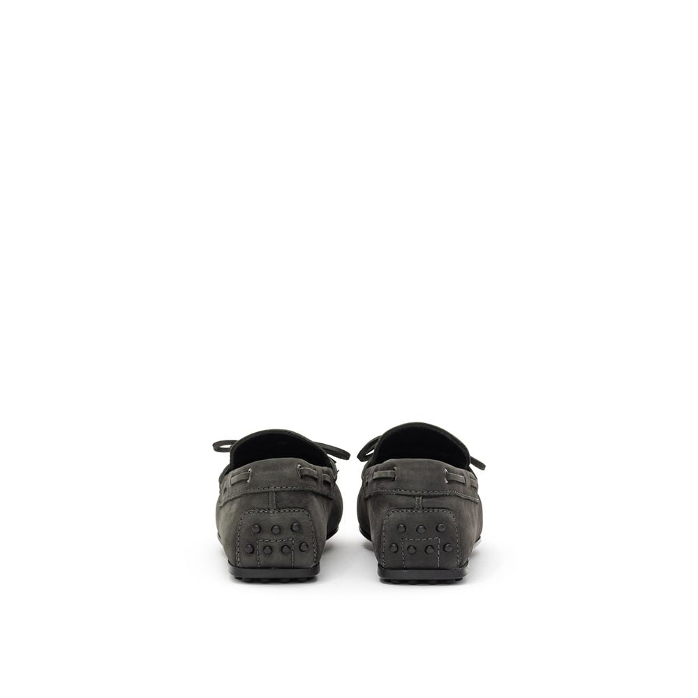 Tod's Mokassin aus grauem Nubukleder