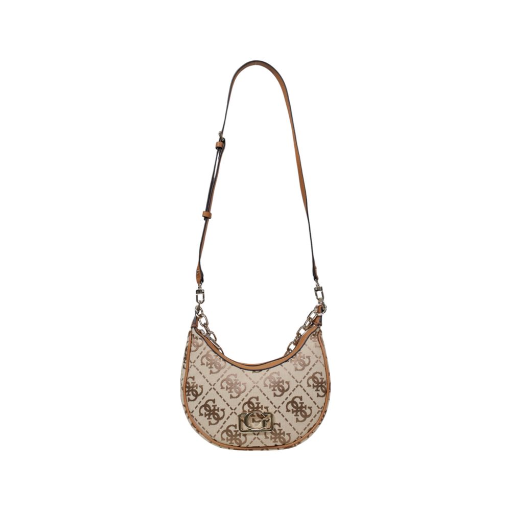 Guess – Beigefarbene Polyester-Handtasche