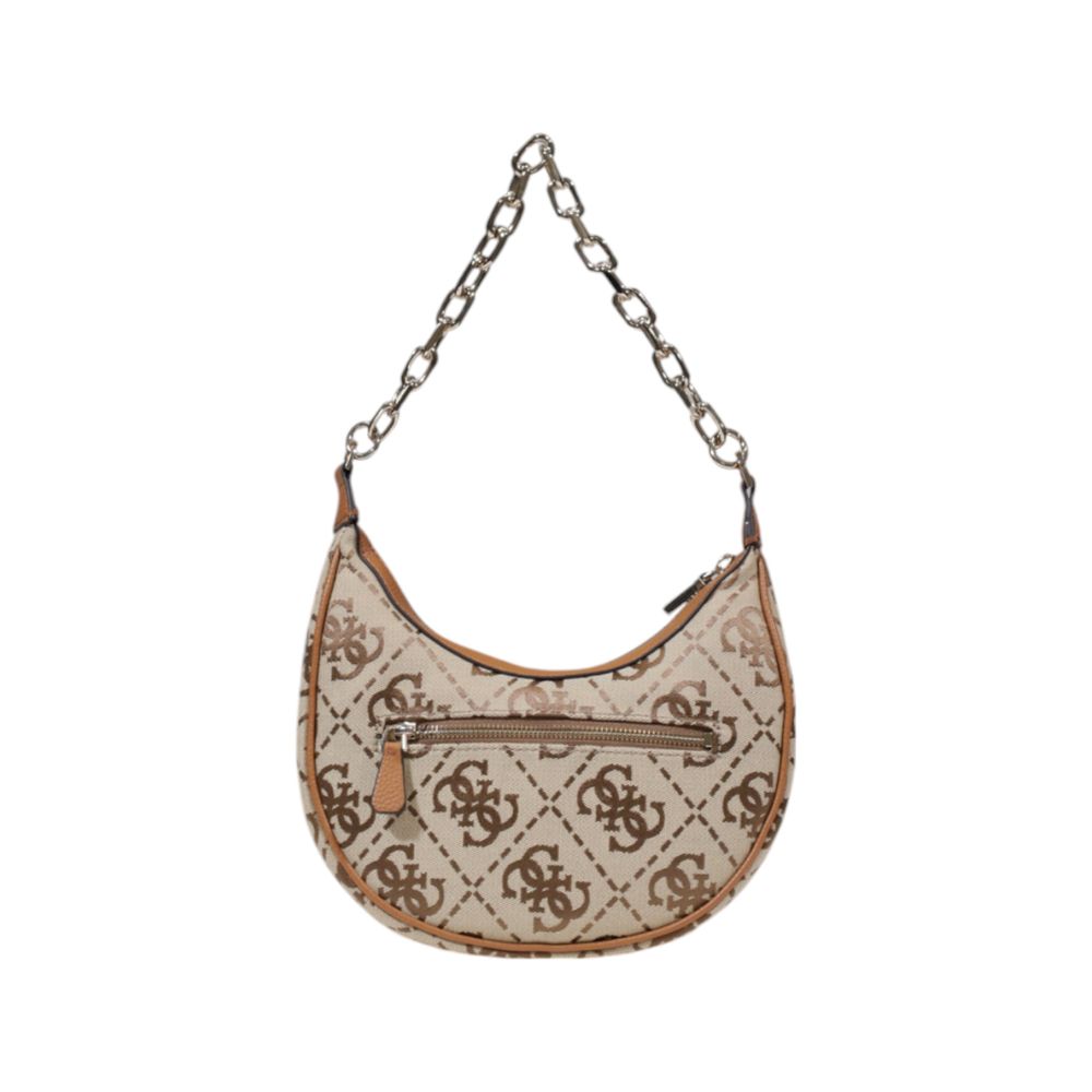 Guess – Beigefarbene Polyester-Handtasche