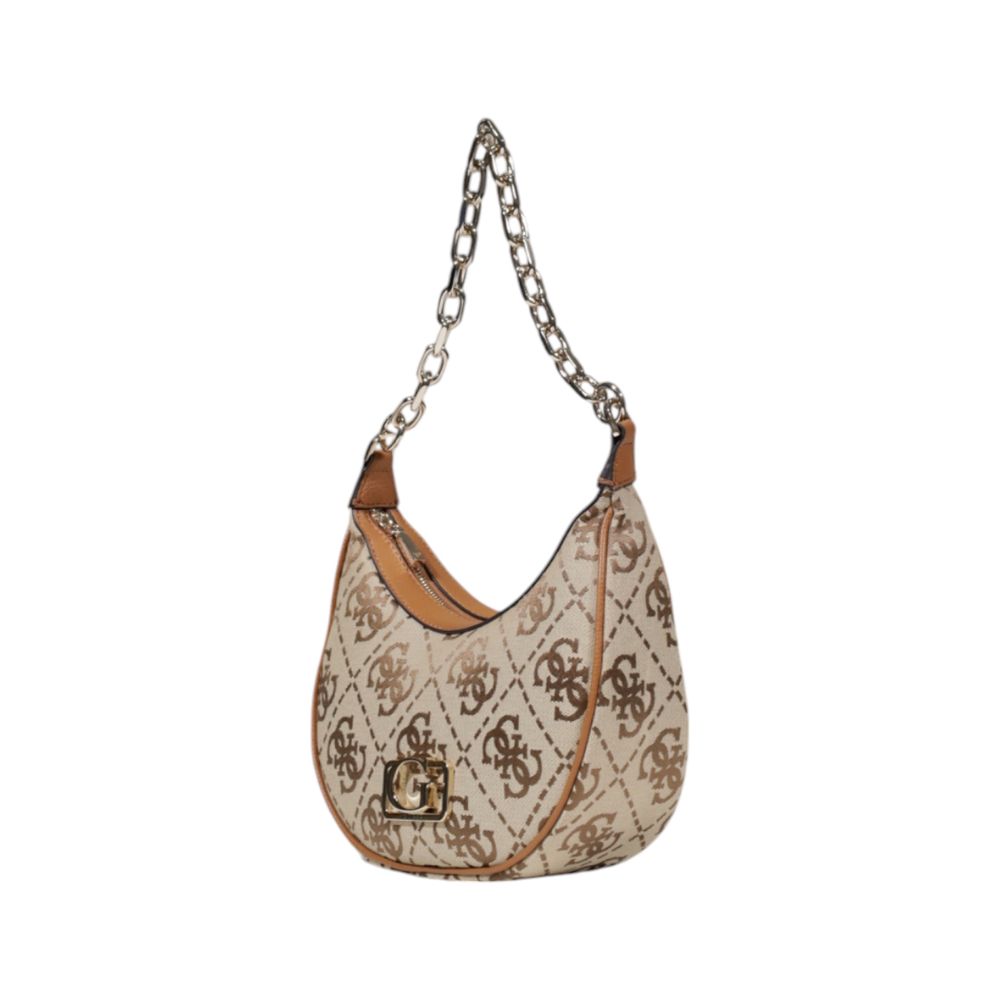 Guess – Beigefarbene Polyester-Handtasche
