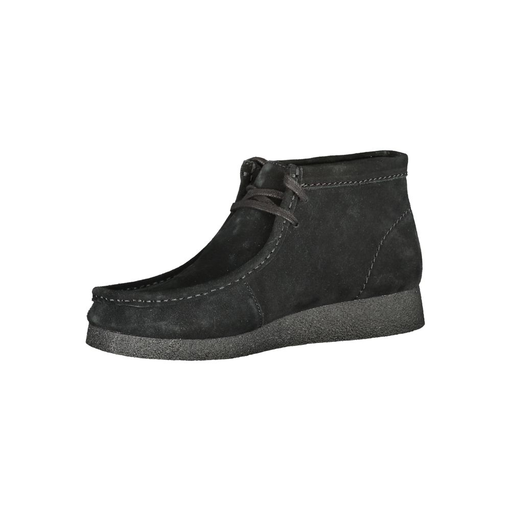 Clarks Black Leather Men Sneaker