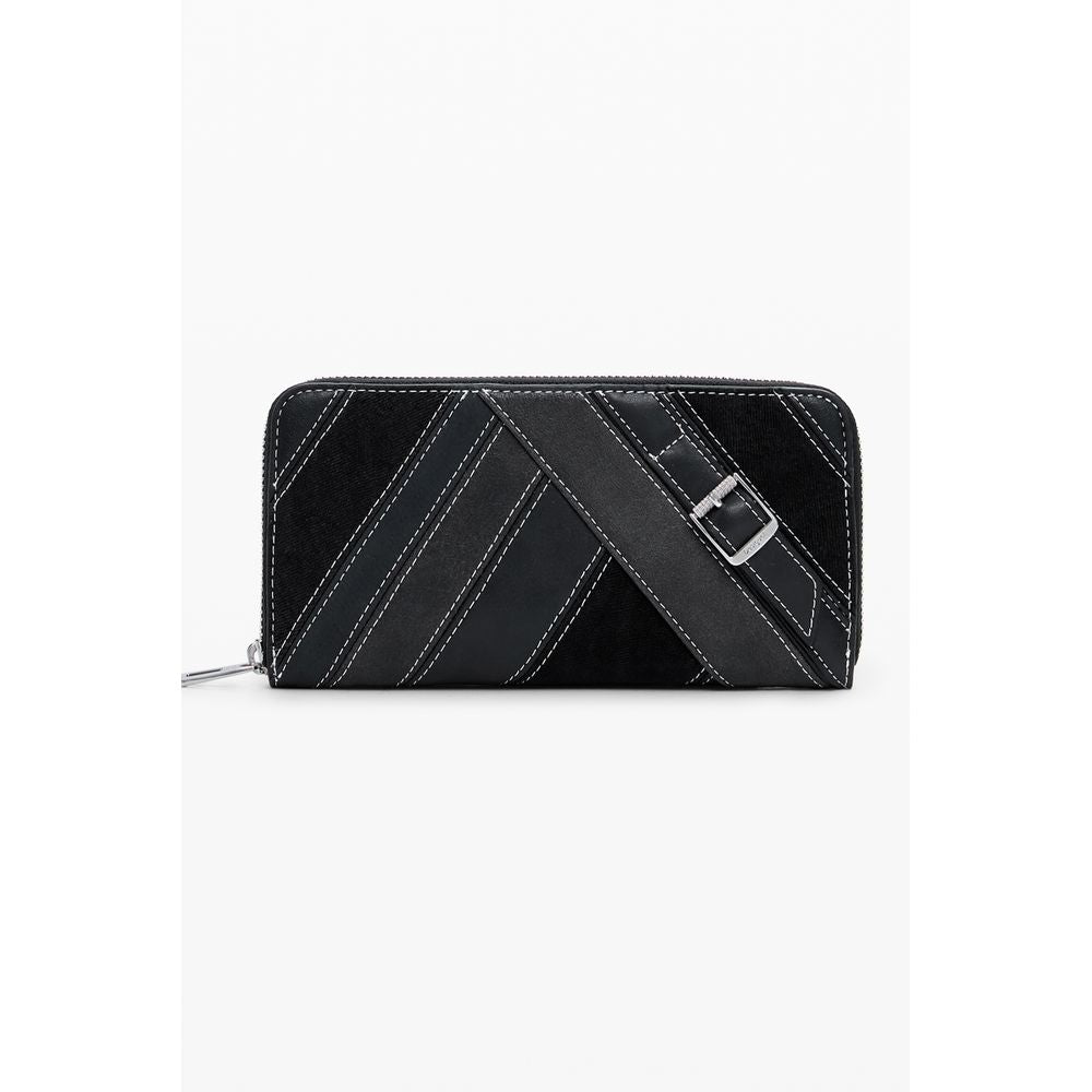 Desigual Nero Poliuretano Women Wallet - Allority