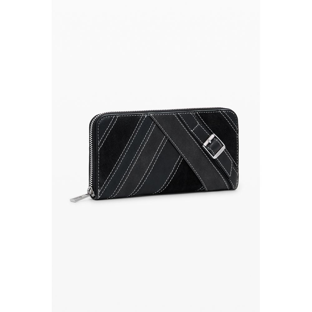 Desigual Nero Poliuretano Women Wallet - Allority